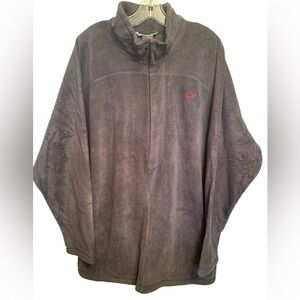 Nike Men’s dark grey fleece pullover 1/4 zip front XXL